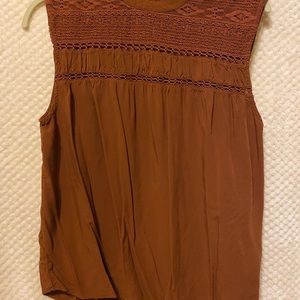 Old navy decor on chest top. Rustic orange
